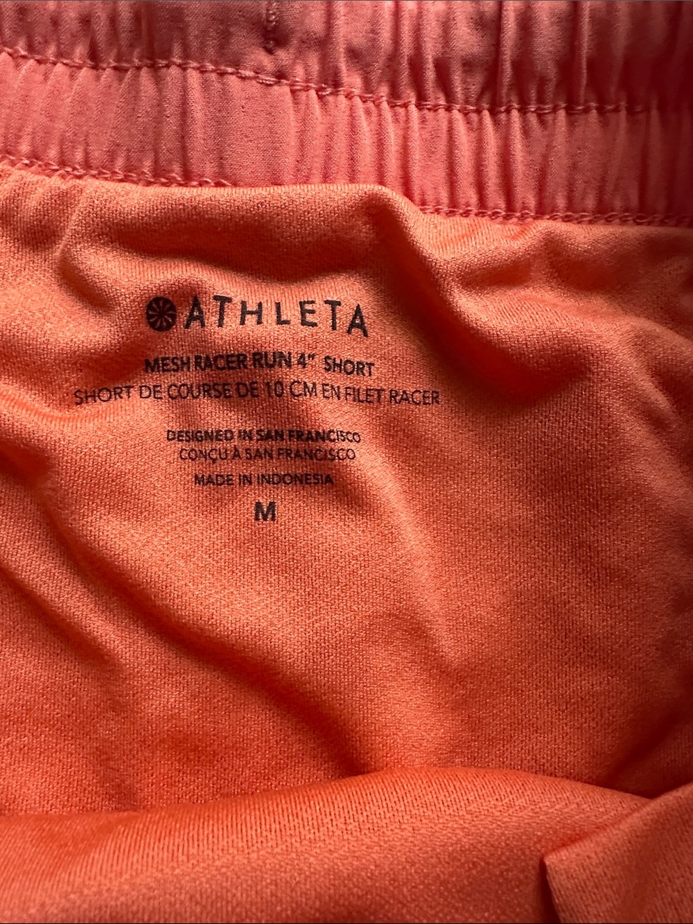 2 pair Athleta Size Medium Mesh Racer 4” Run shorts - Picture 3 of 3